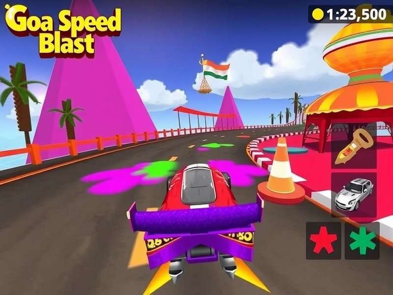 Goa Speed Blast customization options showing various cars and upgrades